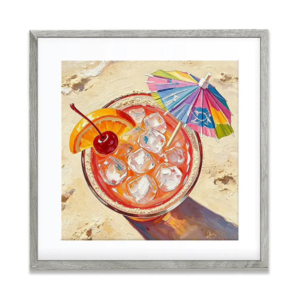 Sex On The Beach Cocktail Square Framed Art Print Sex On The Beach Cocktail Square Framed Art Print wall art product David Alexander Elder