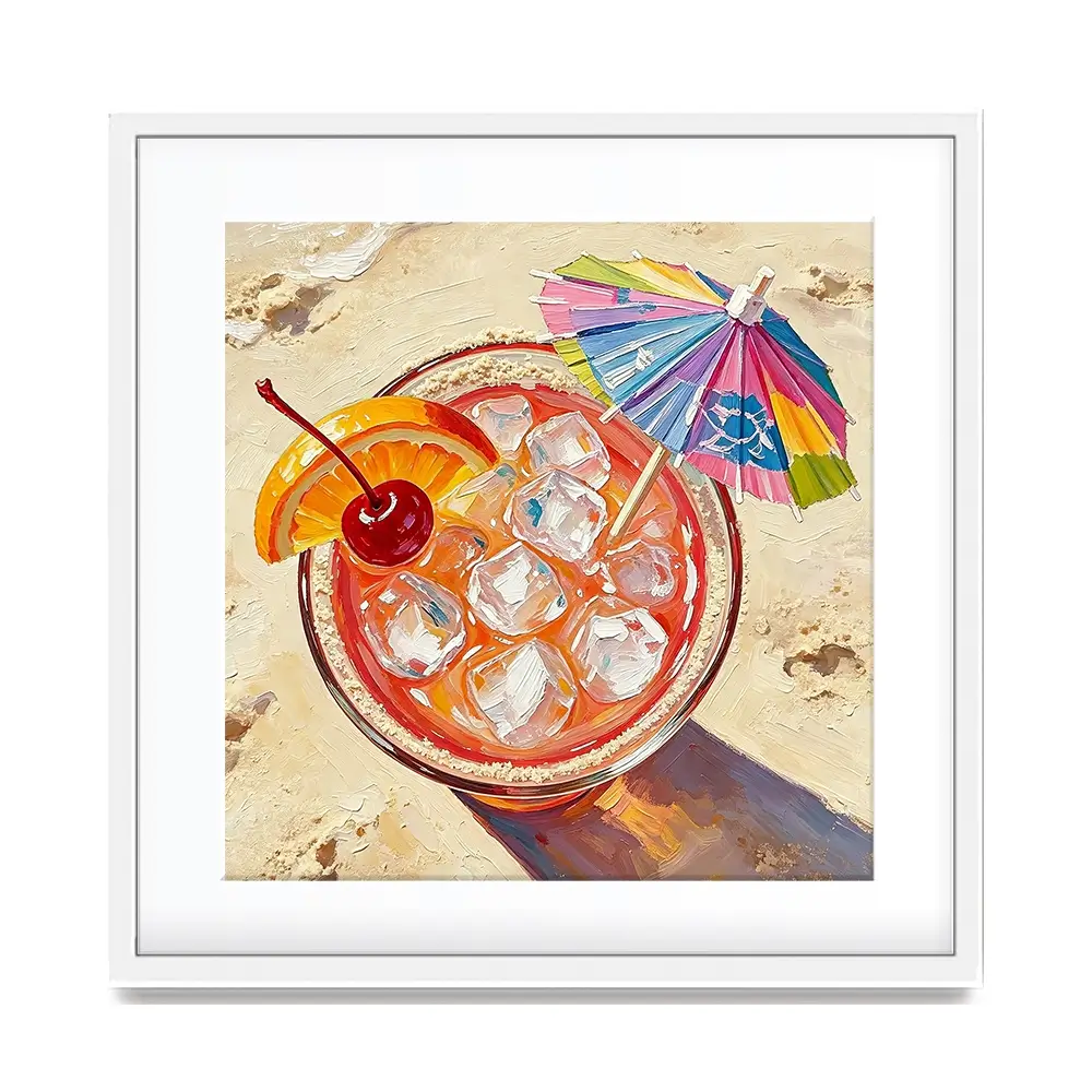 Sex On The Beach Cocktail Square Framed Art Print Sex On The Beach Cocktail Square Framed Art Print wall art product David Alexander Elder