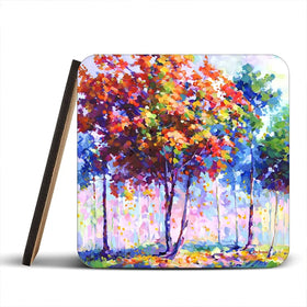 Shades Of Solitude Coaster Set Shades Of Solitude Coaster Set wall art product Leon Devenice