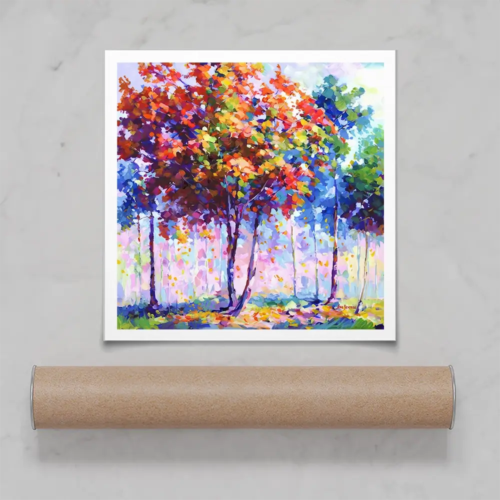 Shades Of Solitude Square Art Print Shades Of Solitude Square Art Print wall art product Leon Devenice