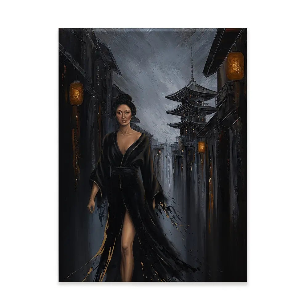 Shadow Of Geisha Canvas Print Shadow Of Geisha Canvas Print wall art product Isabella Karolewicz