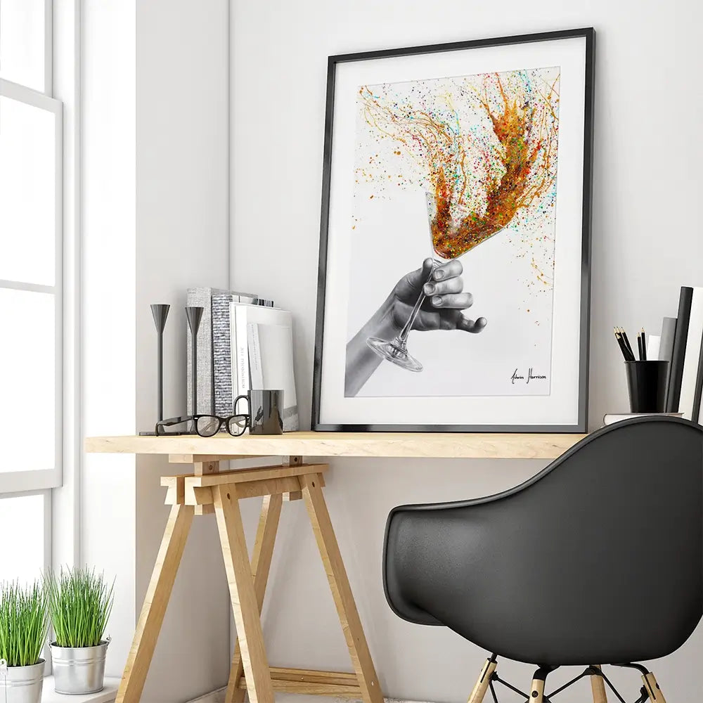 Shaken, Not Stirred Framed Art Print Shaken, Not Stirred Framed Art Print wall art product Ashvin Harrison