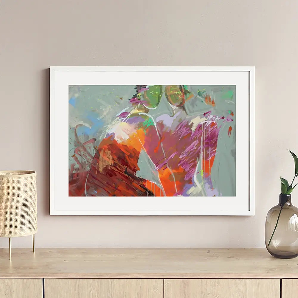 Sharing Moment Framed Art Print Sharing Moment Framed Art Print wall art product Studio Paint-ING