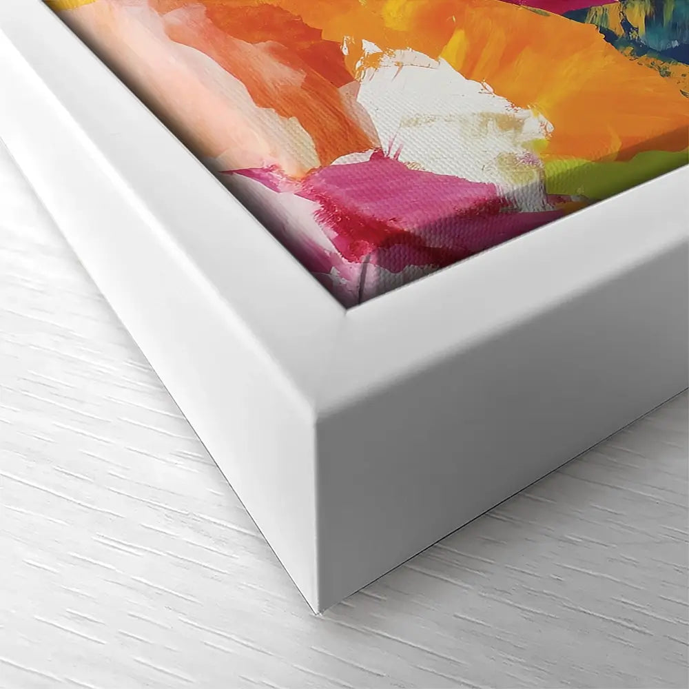 Sheep In Confetti Square Canvas Print Sheep In Confetti Square Canvas Print wall art product Chromatic Storm Studio