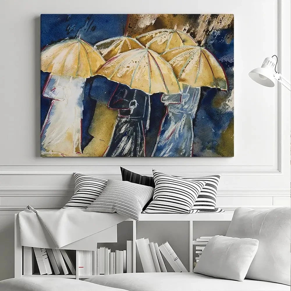 Sheltering From Rain Canvas Print Sheltering From Rain Canvas Print wall art product AntoinetteW / Shutterstock