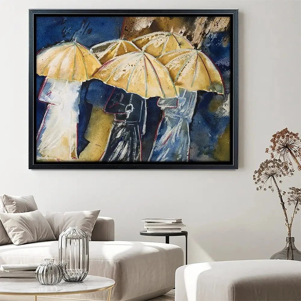 Sheltering From Rain Canvas Print Sheltering From Rain Canvas Print wall art product AntoinetteW / Shutterstock