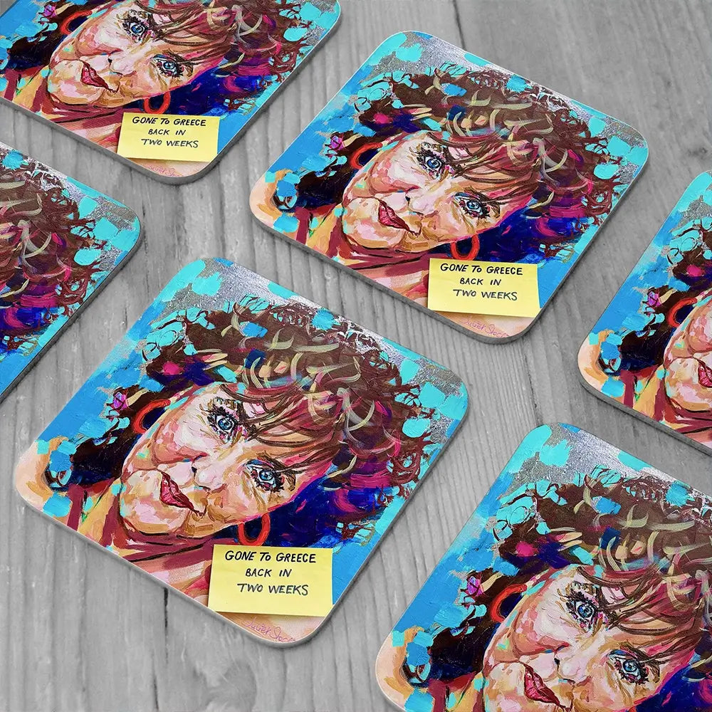 Shirley Valentine Coaster Set Shirley Valentine Coaster Set wall art product Juliet Stockton