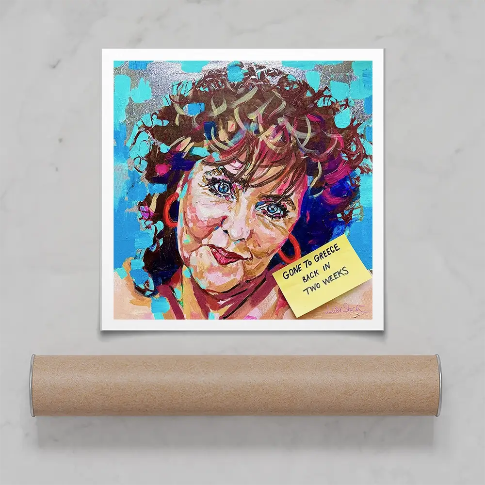 Shirley Valentine Square Art Print Shirley Valentine Square Art Print wall art product Juliet Stockton