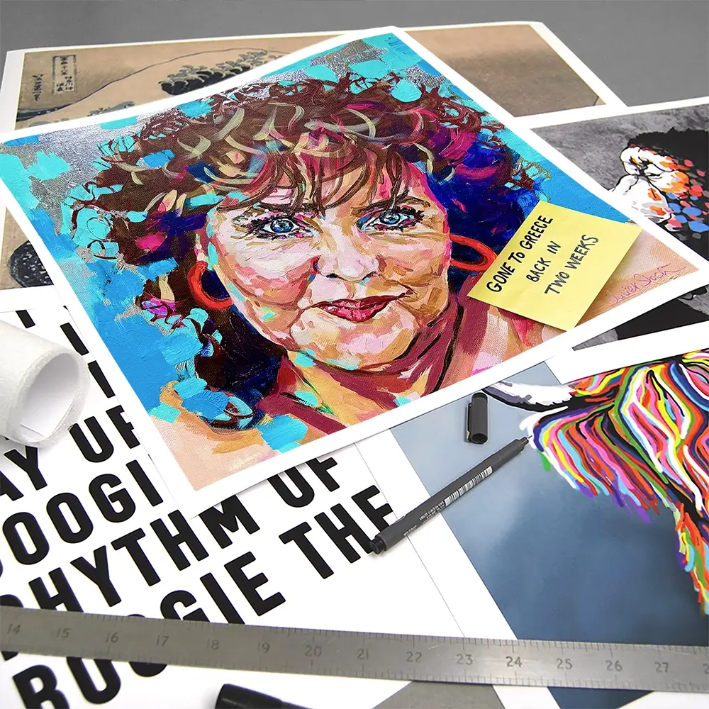 Shirley Valentine Square Art Print Shirley Valentine Square Art Print wall art product Juliet Stockton