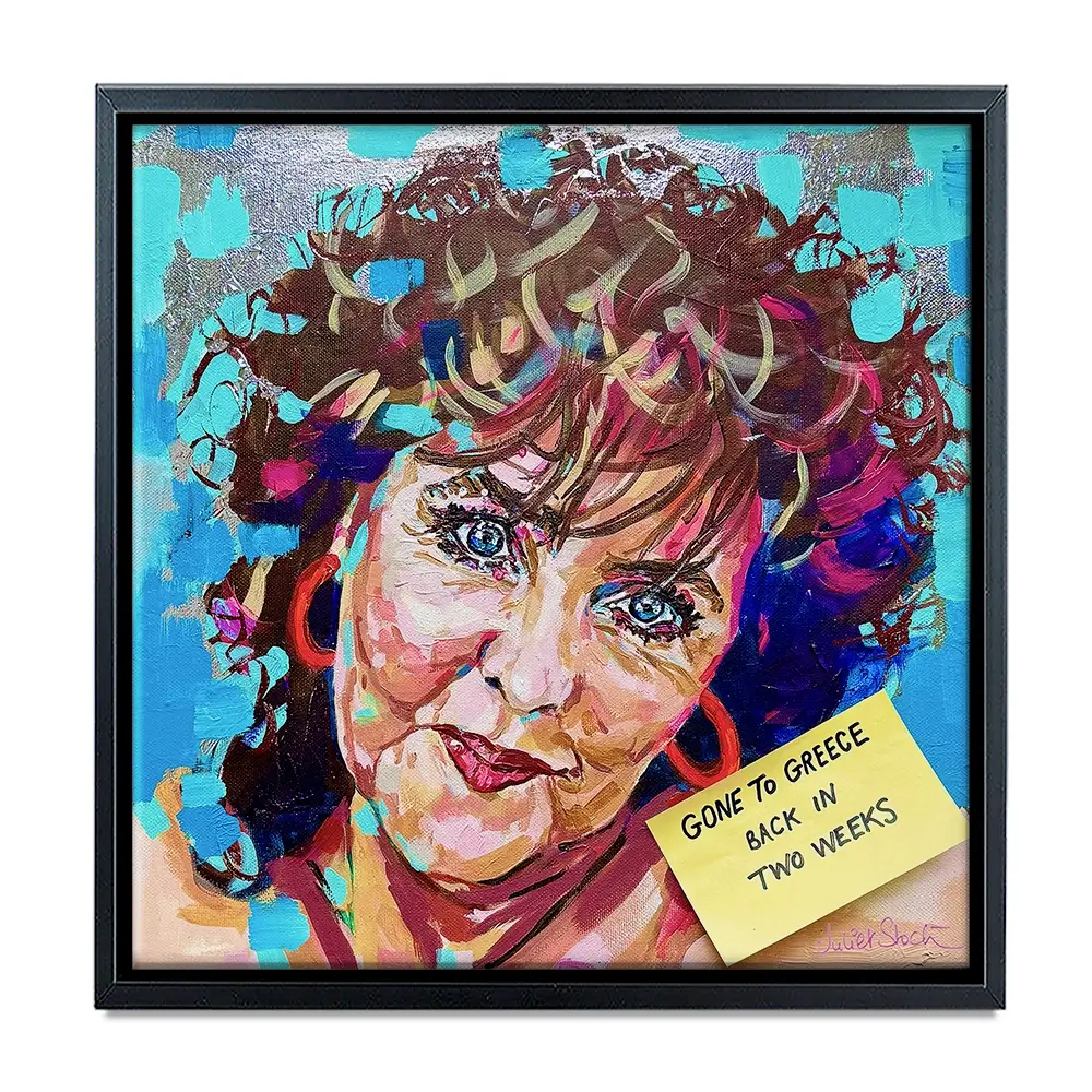 Shirley Valentine Square Canvas Print Shirley Valentine Square Canvas Print wall art product Juliet Stockton