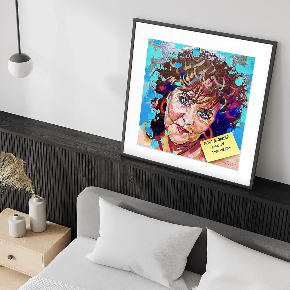 Shirley Valentine Square Framed Art Print Shirley Valentine Square Framed Art Print wall art product Juliet Stockton