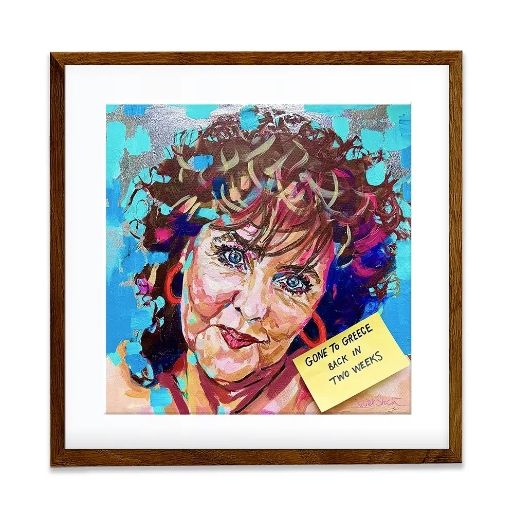 Shirley Valentine Square Framed Art Print Shirley Valentine Square Framed Art Print wall art product Juliet Stockton