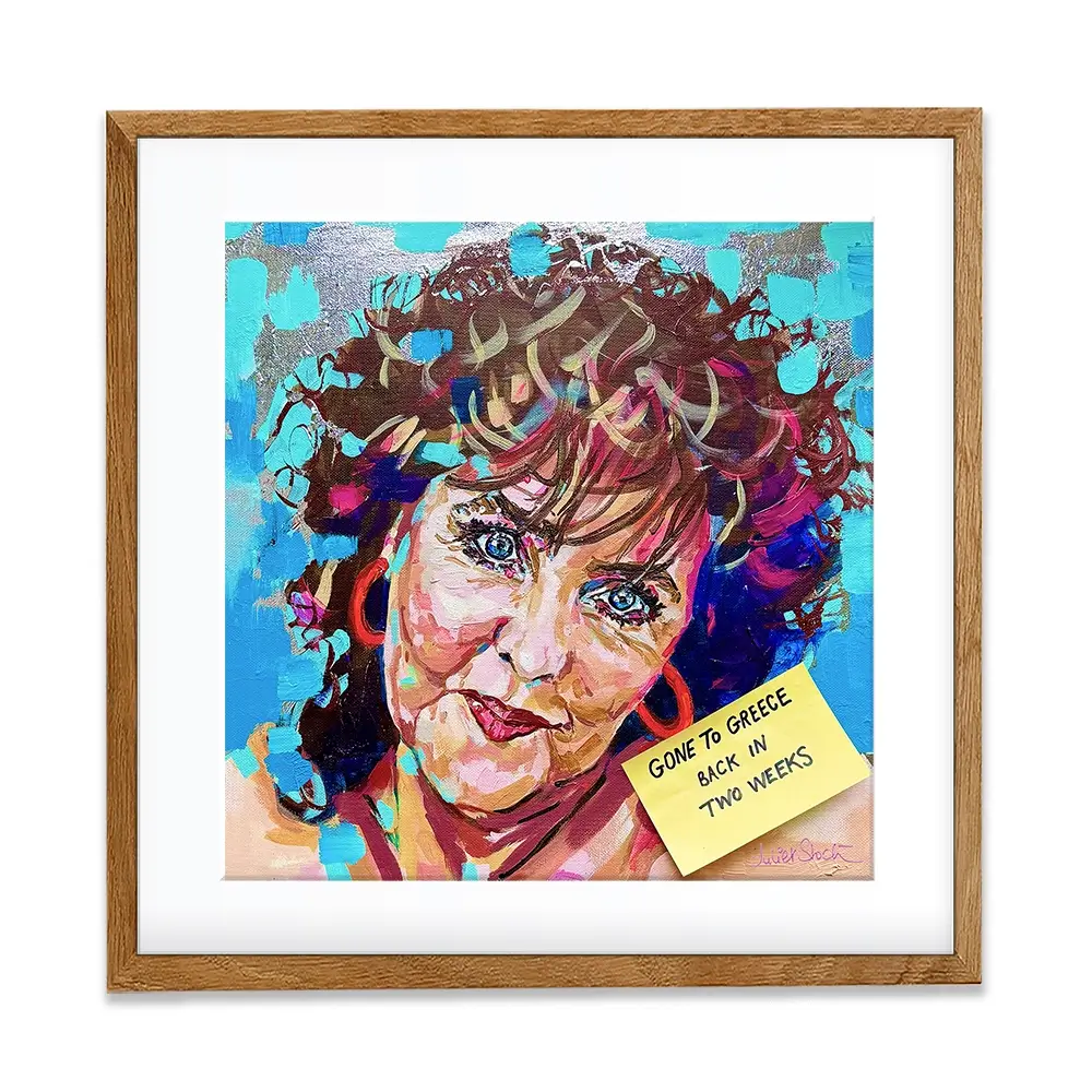 Shirley Valentine Square Framed Art Print Shirley Valentine Square Framed Art Print wall art product Juliet Stockton