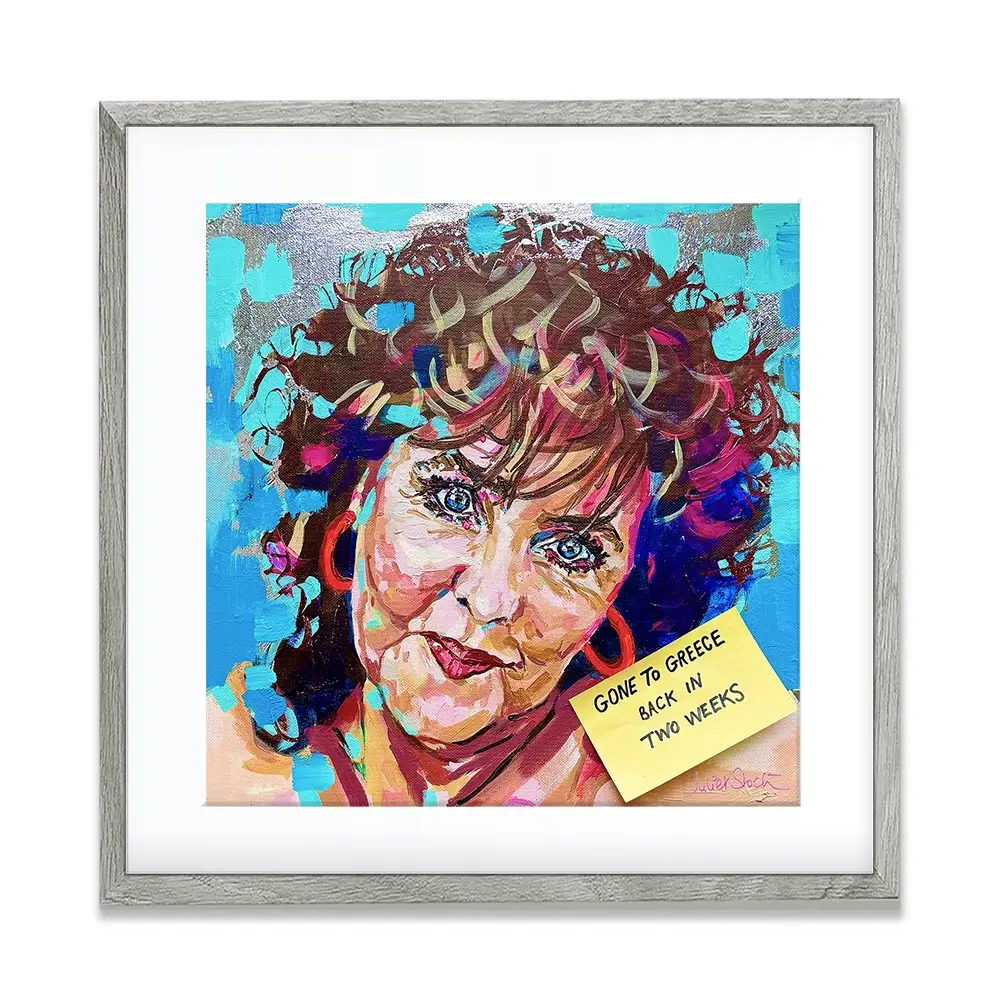 Shirley Valentine Square Framed Art Print Shirley Valentine Square Framed Art Print wall art product Juliet Stockton