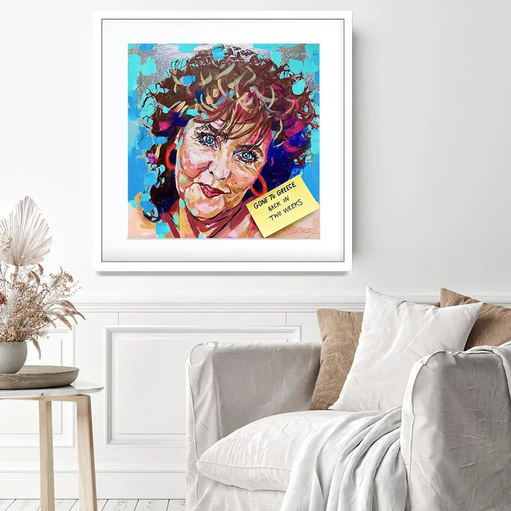 Shirley Valentine Square Framed Art Print Shirley Valentine Square Framed Art Print wall art product Juliet Stockton