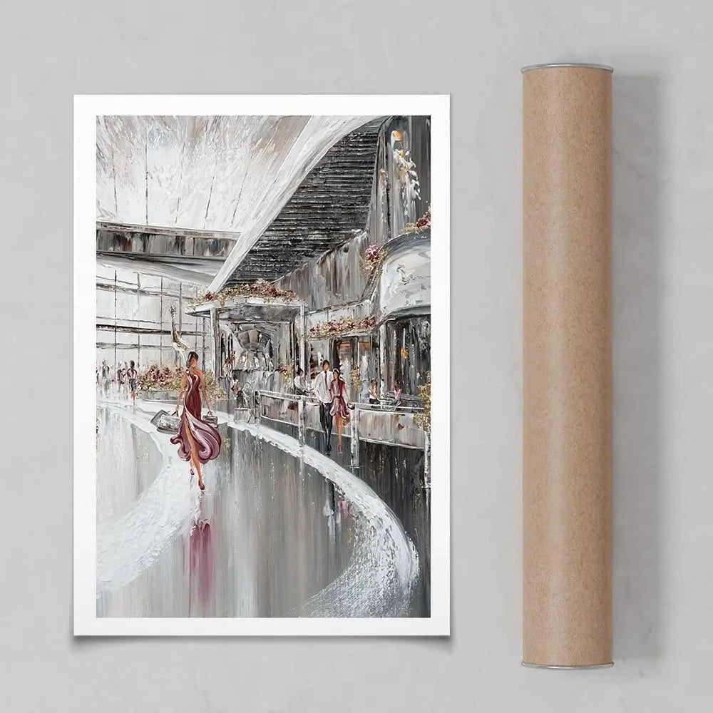Shopping Therapy Art Print Shopping Therapy Art Print wall art product Isabella Karolewicz