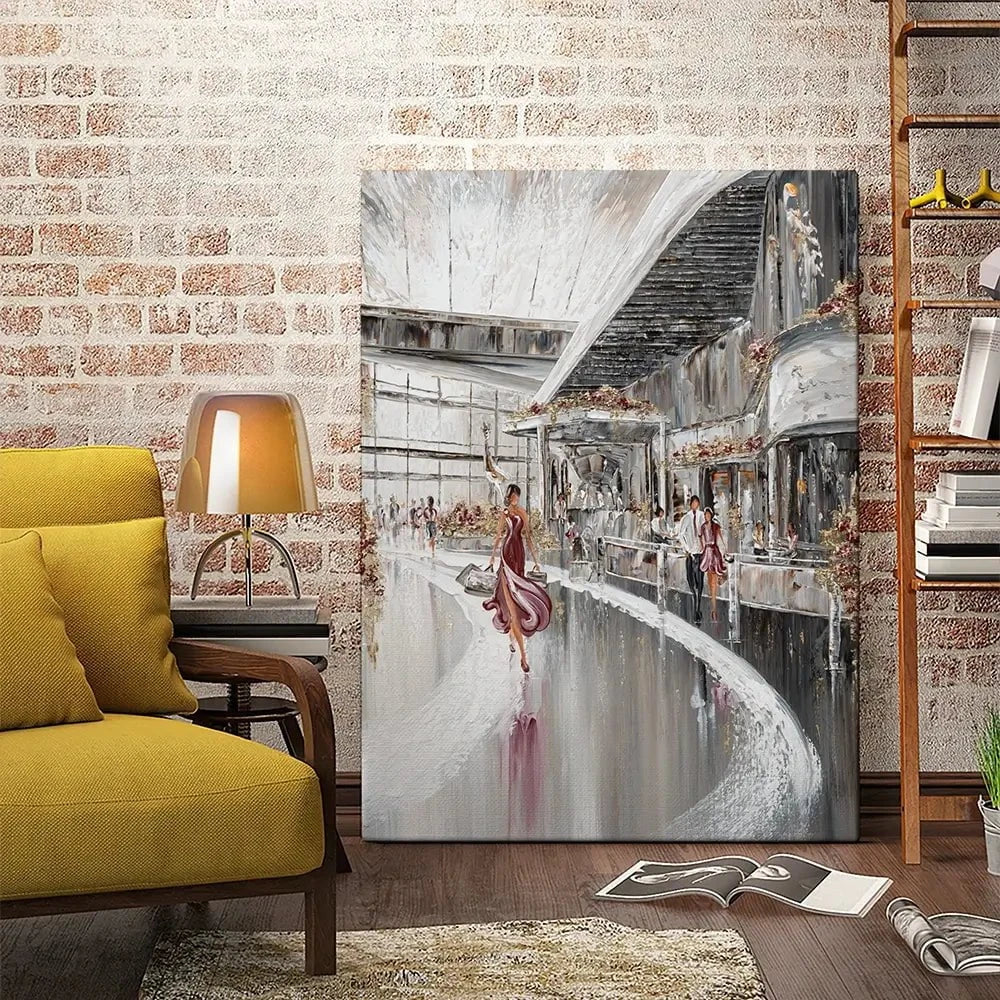 Shopping Therapy Canvas Print Shopping Therapy Canvas Print wall art product Isabella Karolewicz