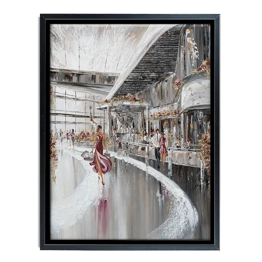 Shopping Therapy Canvas Print Shopping Therapy Canvas Print wall art product Isabella Karolewicz