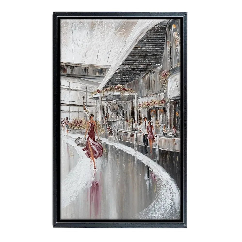 Shopping Therapy Canvas Print Shopping Therapy Canvas Print wall art product Isabella Karolewicz