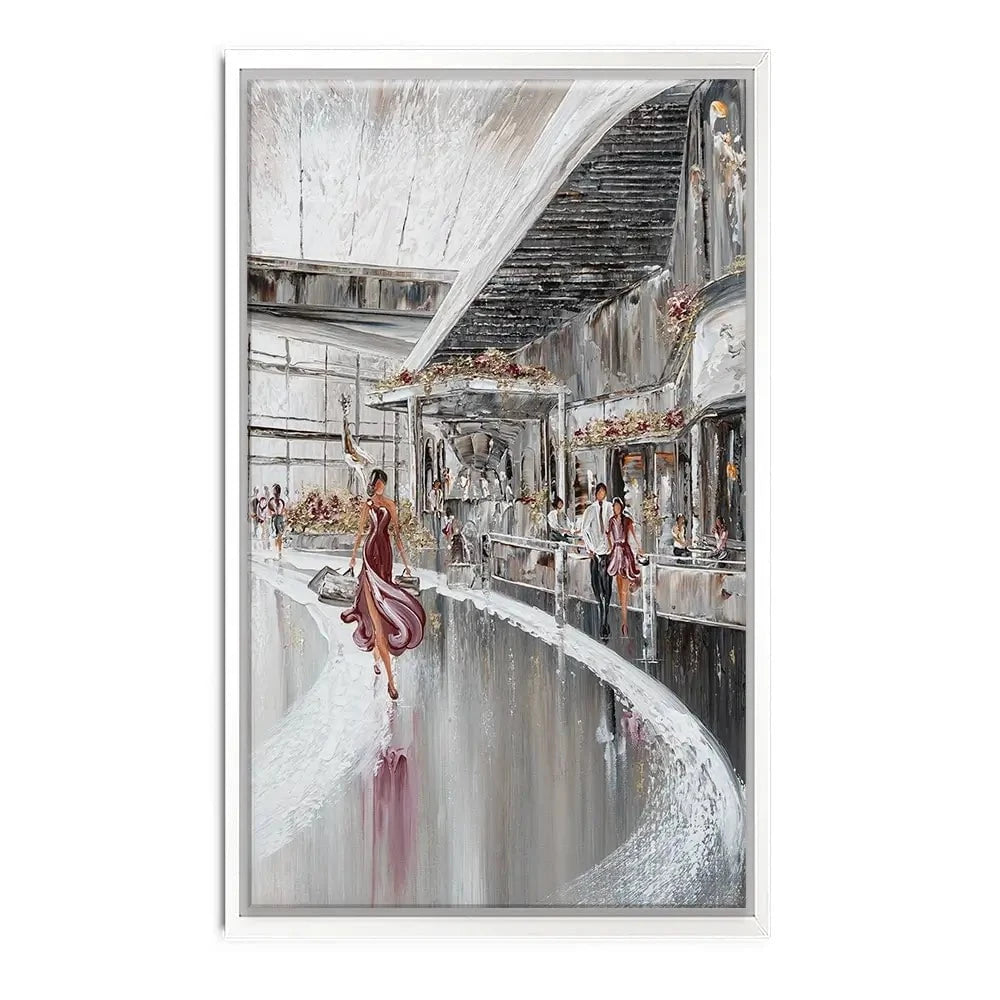 Shopping Therapy Canvas Print Shopping Therapy Canvas Print wall art product Isabella Karolewicz