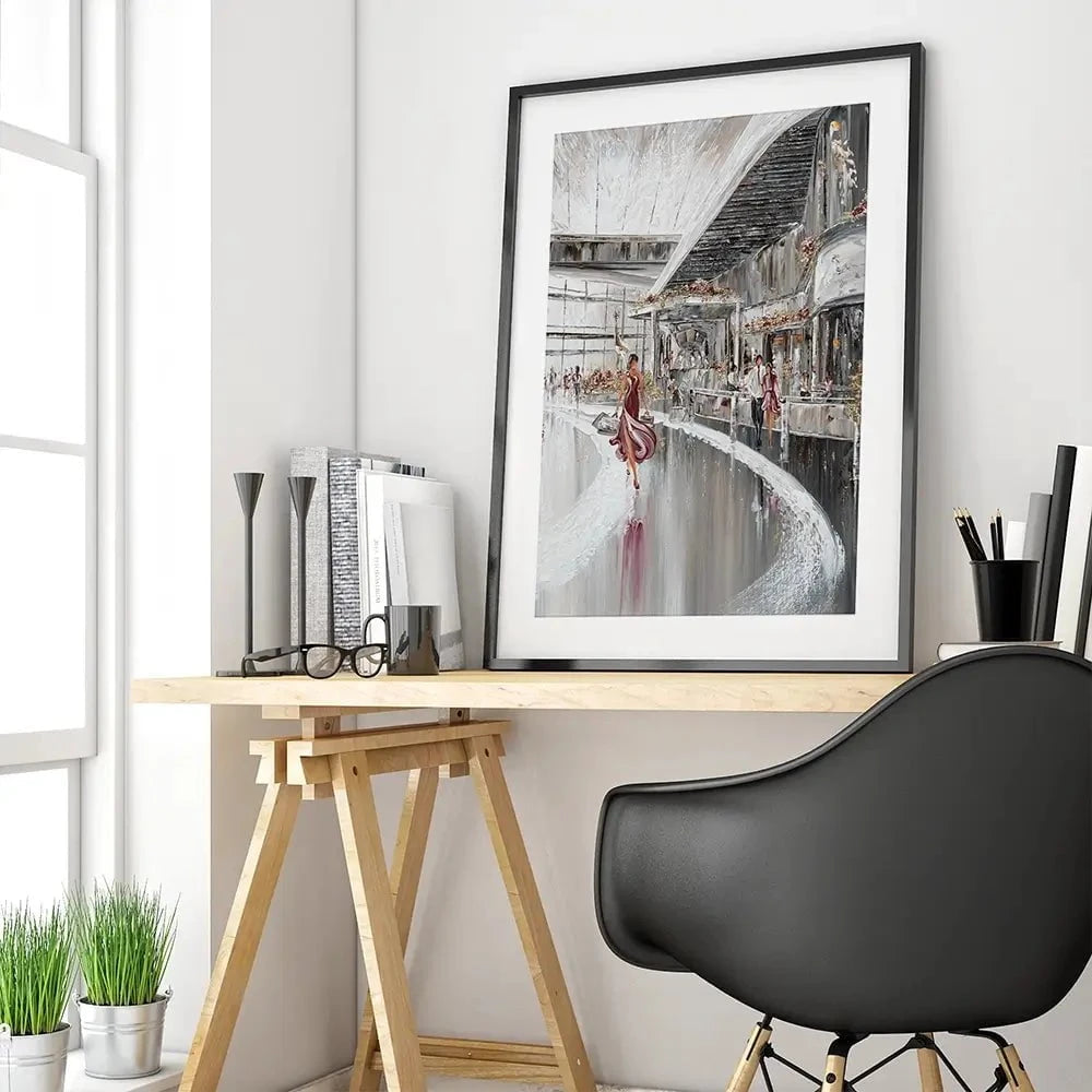 Shopping Therapy Framed Art Print Shopping Therapy Framed Art Print wall art product Isabella Karolewicz