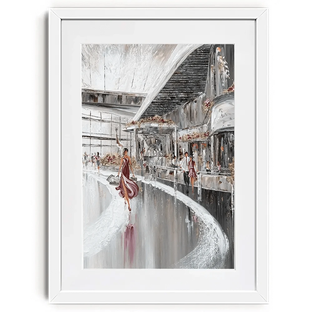 Shopping Therapy Framed Art Print Shopping Therapy Framed Art Print wall art product Isabella Karolewicz