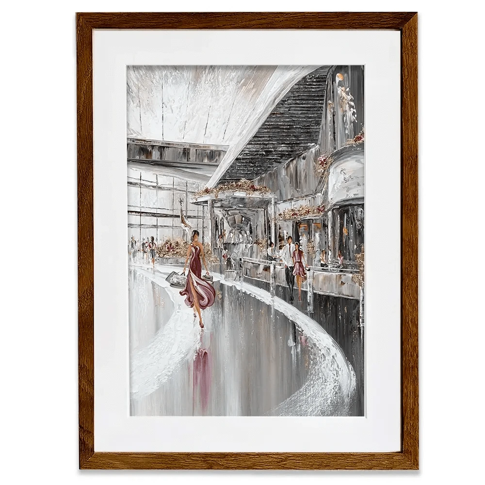 Shopping Therapy Framed Art Print Shopping Therapy Framed Art Print wall art product Isabella Karolewicz