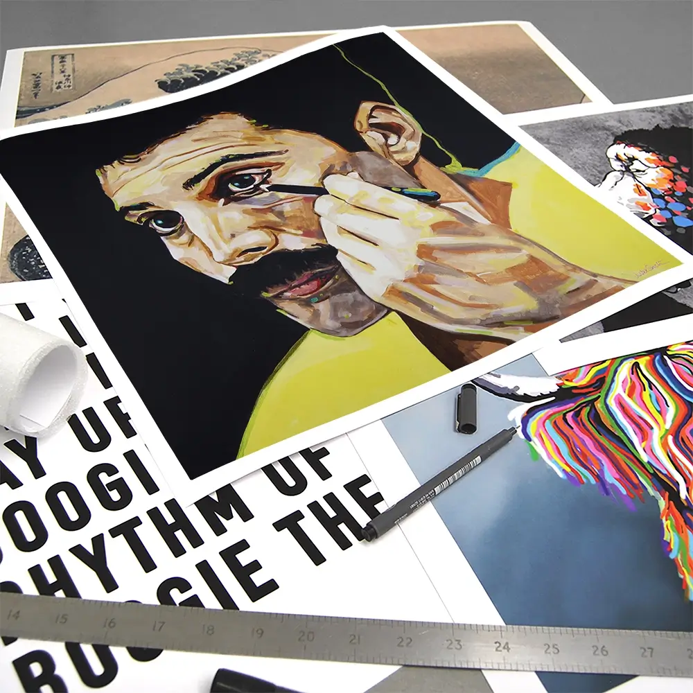 Show Must Go On Freddie Mercury Square Art Print Show Must Go On Freddie Mercury Square Art Print wall art product Juliet Stockton