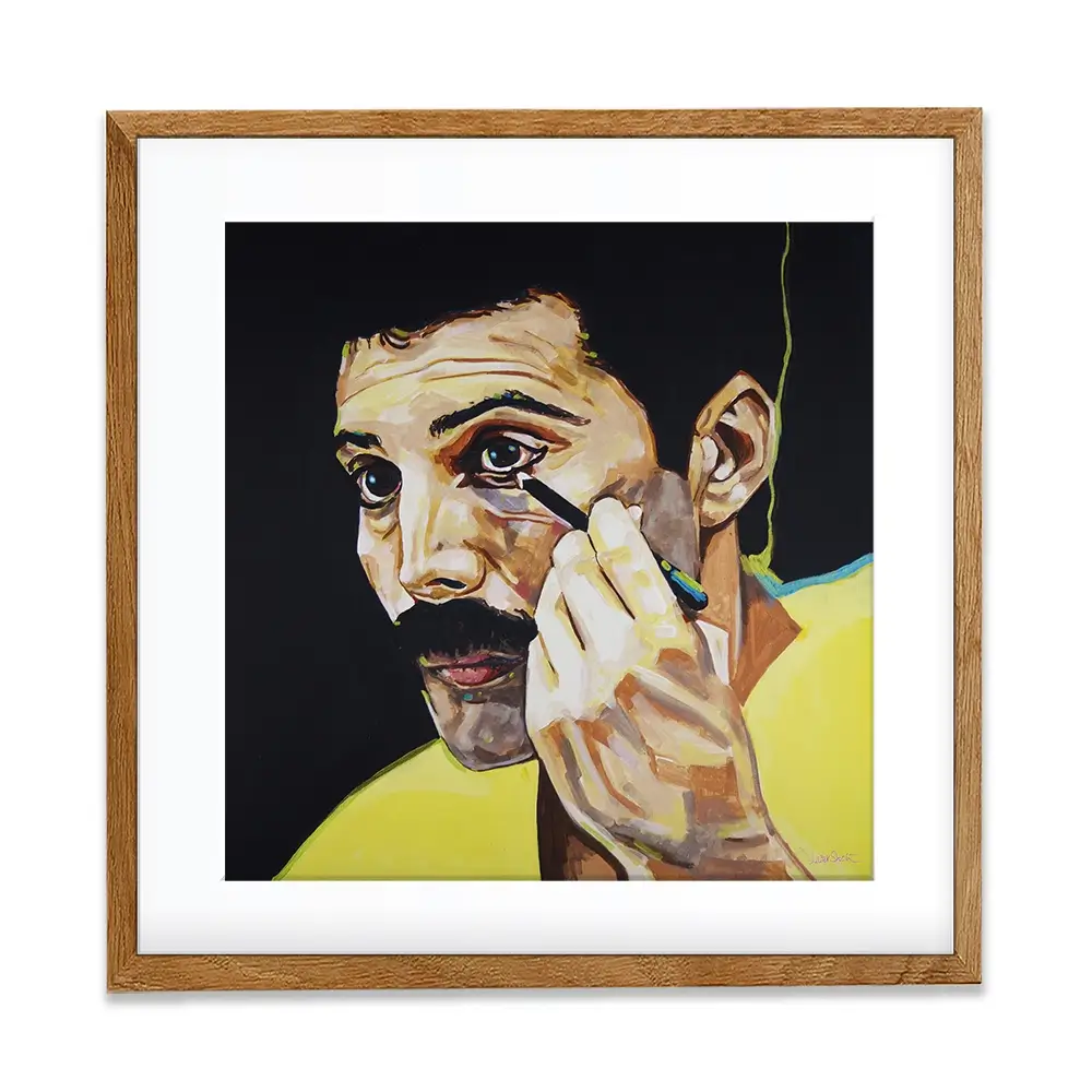 Show Must Go On Freddie Mercury Square Framed Art Print Show Must Go On Freddie Mercury Square Framed Art Print wall art product Juliet Stockton
