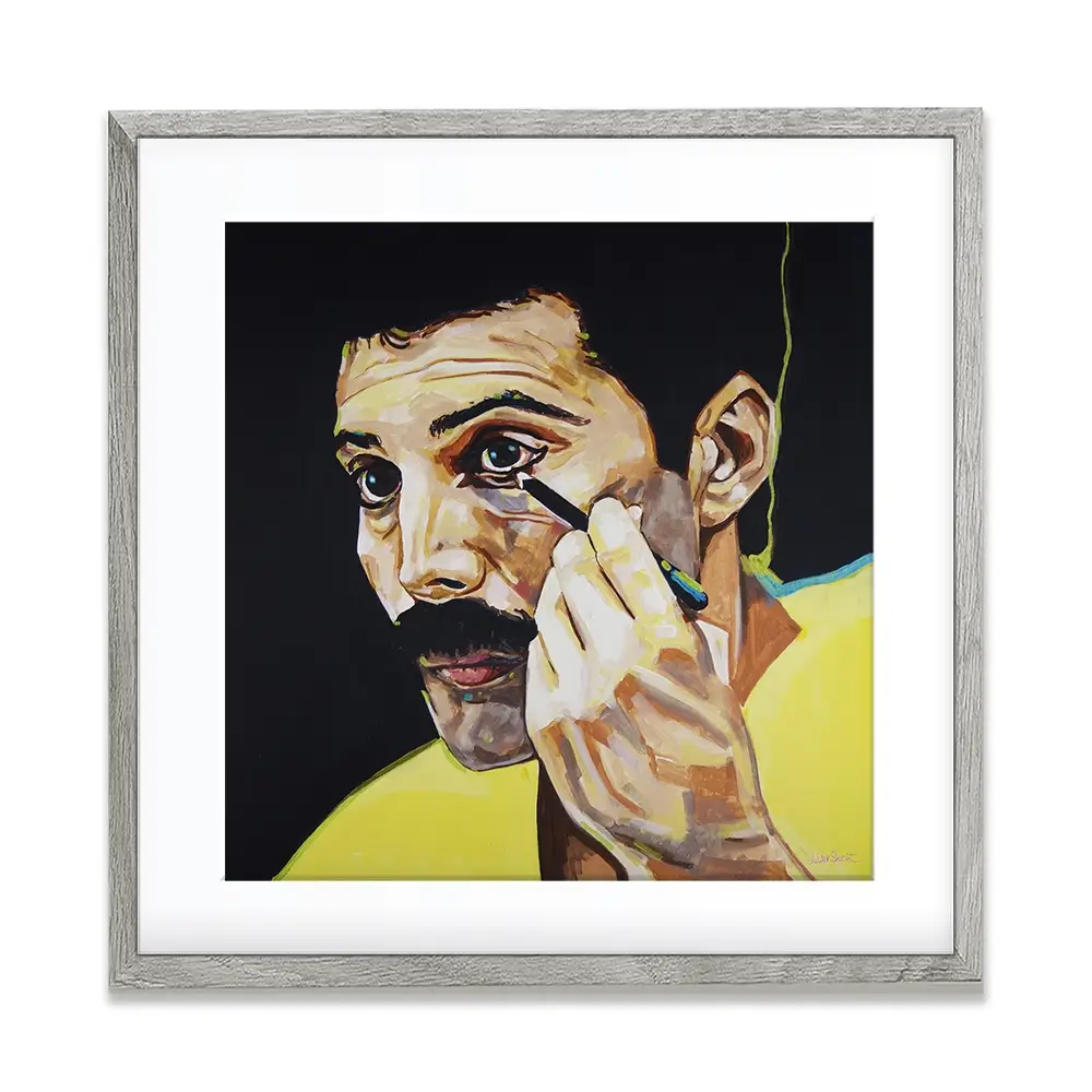 Show Must Go On Freddie Mercury Square Framed Art Print Show Must Go On Freddie Mercury Square Framed Art Print wall art product Juliet Stockton