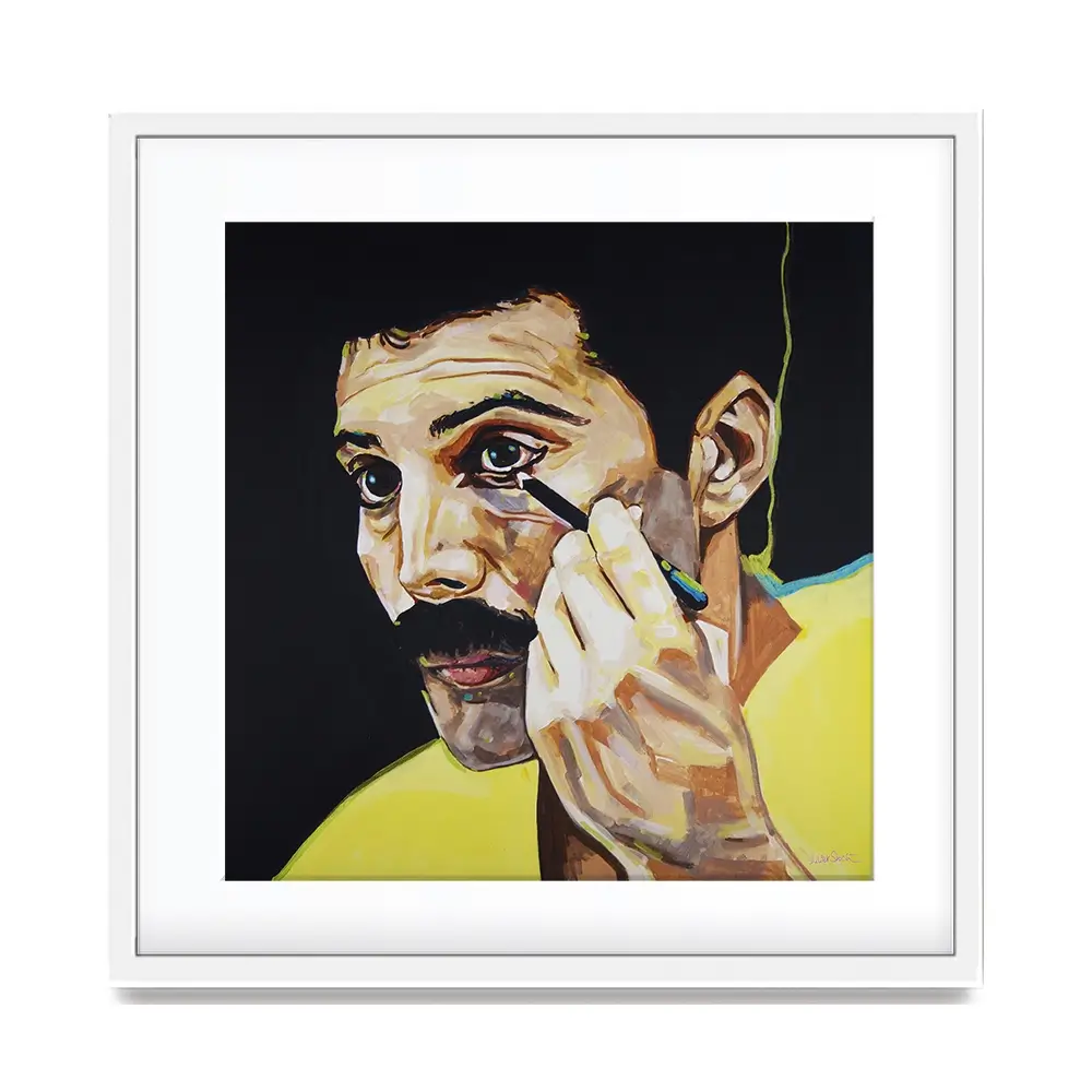 Show Must Go On Freddie Mercury Square Framed Art Print Show Must Go On Freddie Mercury Square Framed Art Print wall art product Juliet Stockton