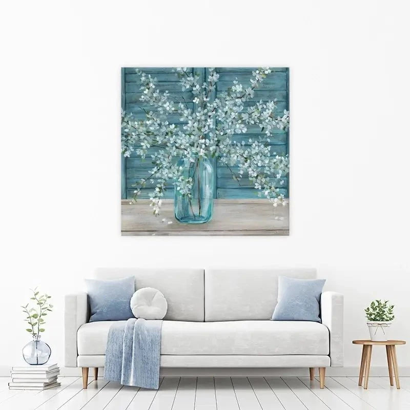 Shuttered Blossoms Canvas Print Shuttered Blossoms Canvas Print wall art product Carol Robinson