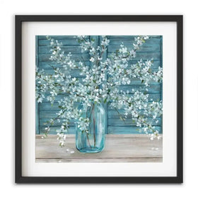 Shuttered Blossoms Framed Art Print Shuttered Blossoms Framed Art Print wall art product Carol Robinson