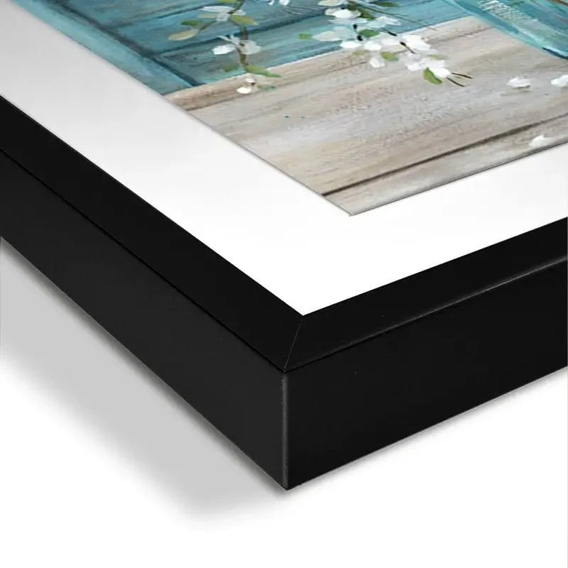 Shuttered Blossoms Framed Art Print Shuttered Blossoms Framed Art Print wall art product Carol Robinson