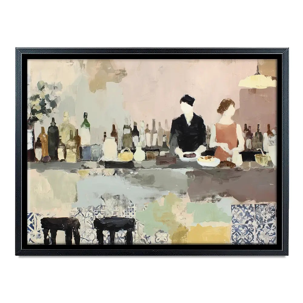 Sicilian Bar Interior Canvas Print Sicilian Bar Interior Canvas Print wall art product Chromatic Storm Studio