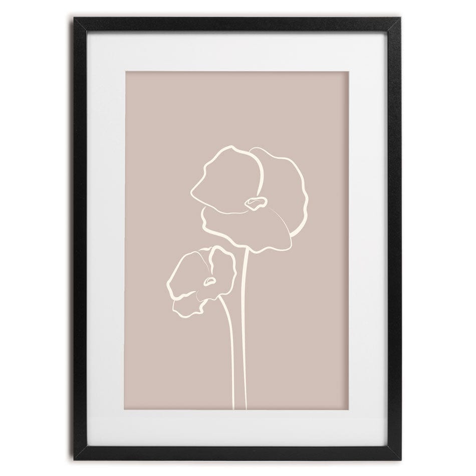 Simple Flowers Framed Art Print wall art product Gudeleva Nadezda / Shutterstock