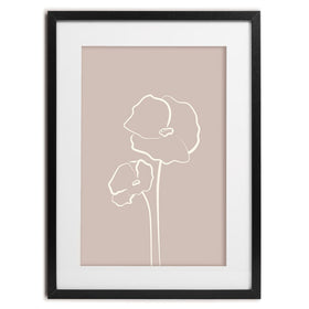 Simple Flowers Framed Art Print wall art product Gudeleva Nadezda / Shutterstock
