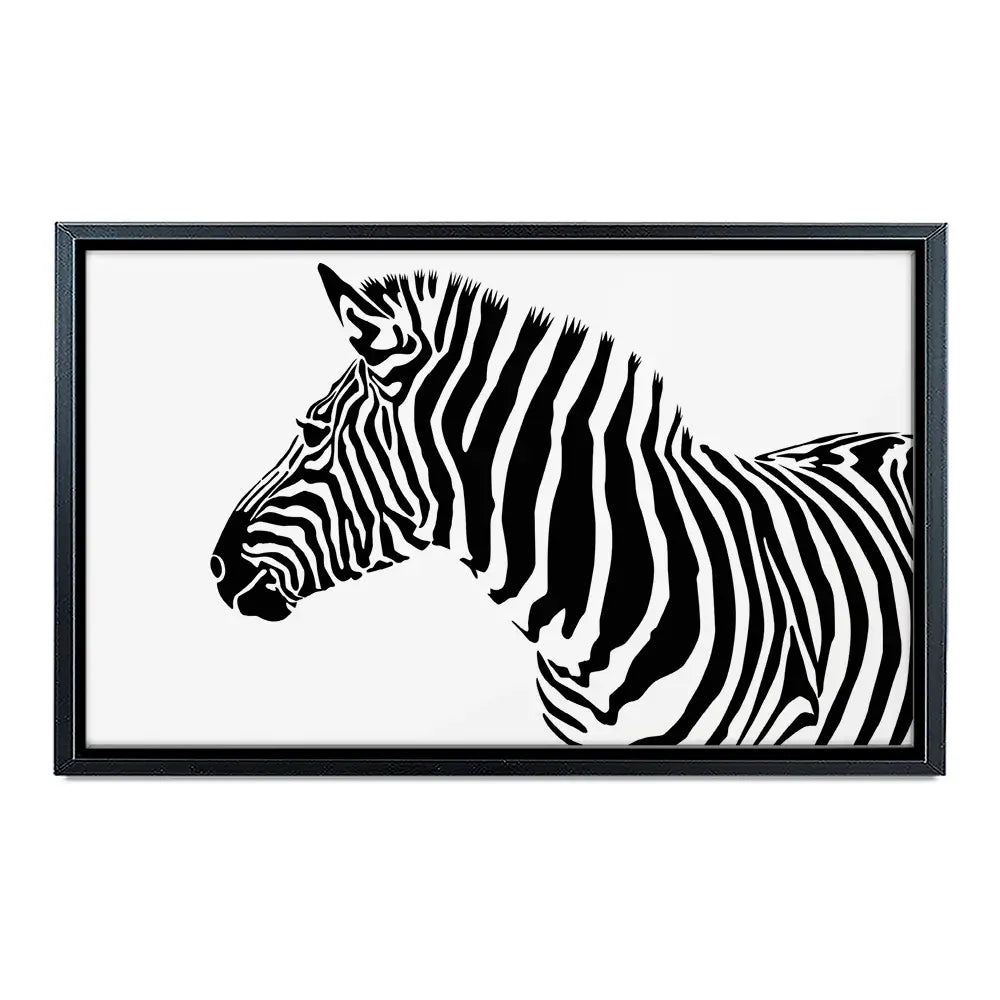 Simple Zebra Canvas Print Simple Zebra Canvas Print wall art product Art Print Shop