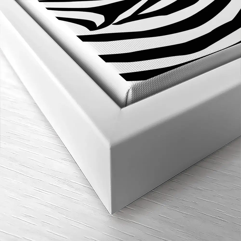 Simple Zebra Canvas Print Simple Zebra Canvas Print wall art product Art Print Shop