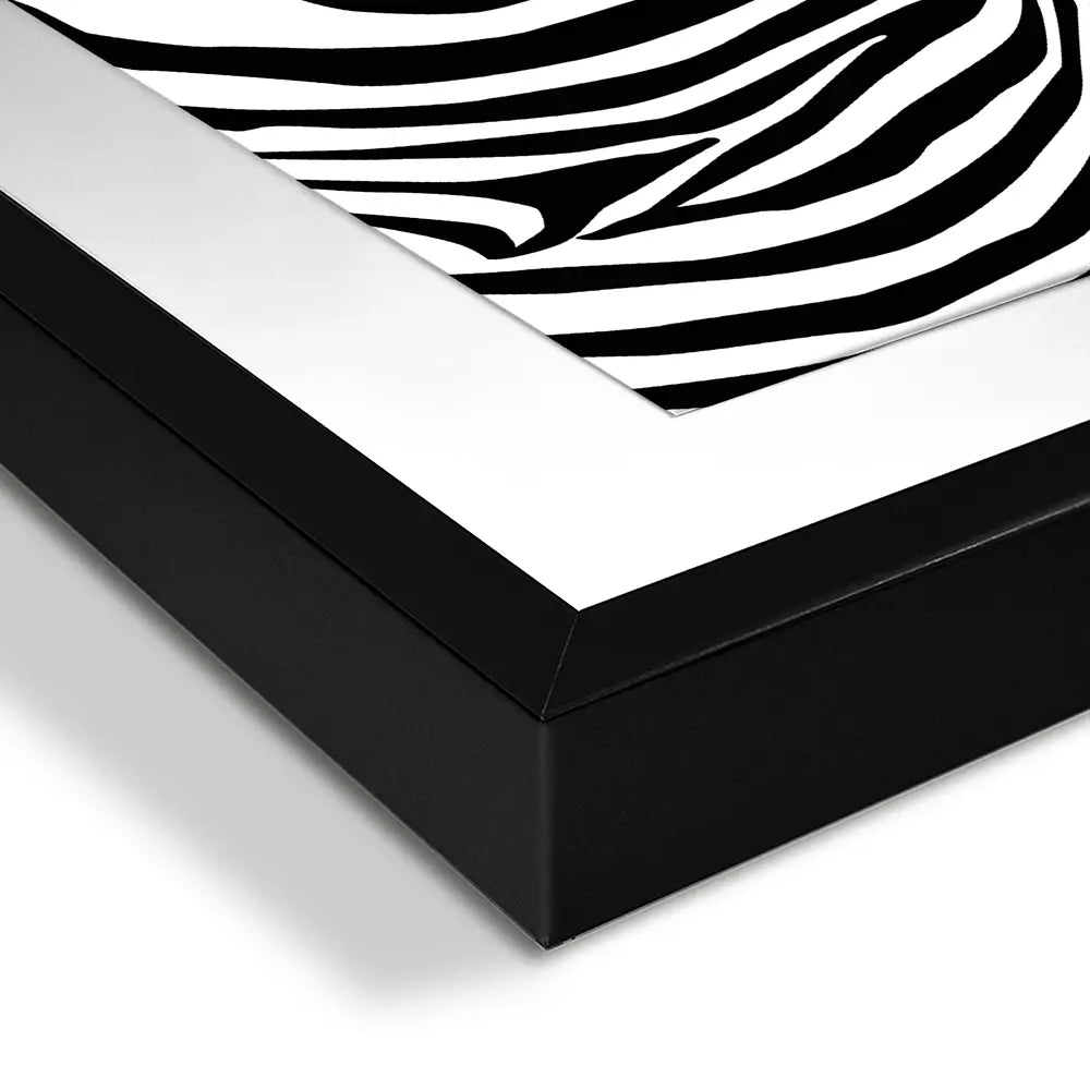 Simple Zebra Framed Art Print Simple Zebra Framed Art Print wall art product Art Print Shop