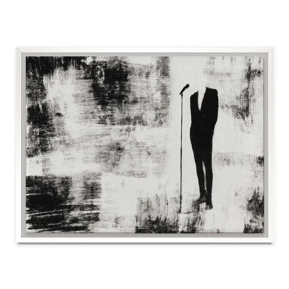 Singer At The Microphone Canvas Print Singer At The Microphone Canvas Print wall art product Chromatic Storm Studio