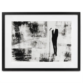 Singer At The Microphone Framed Art Print Singer At The Microphone Framed Art Print wall art product Chromatic Storm Studio
