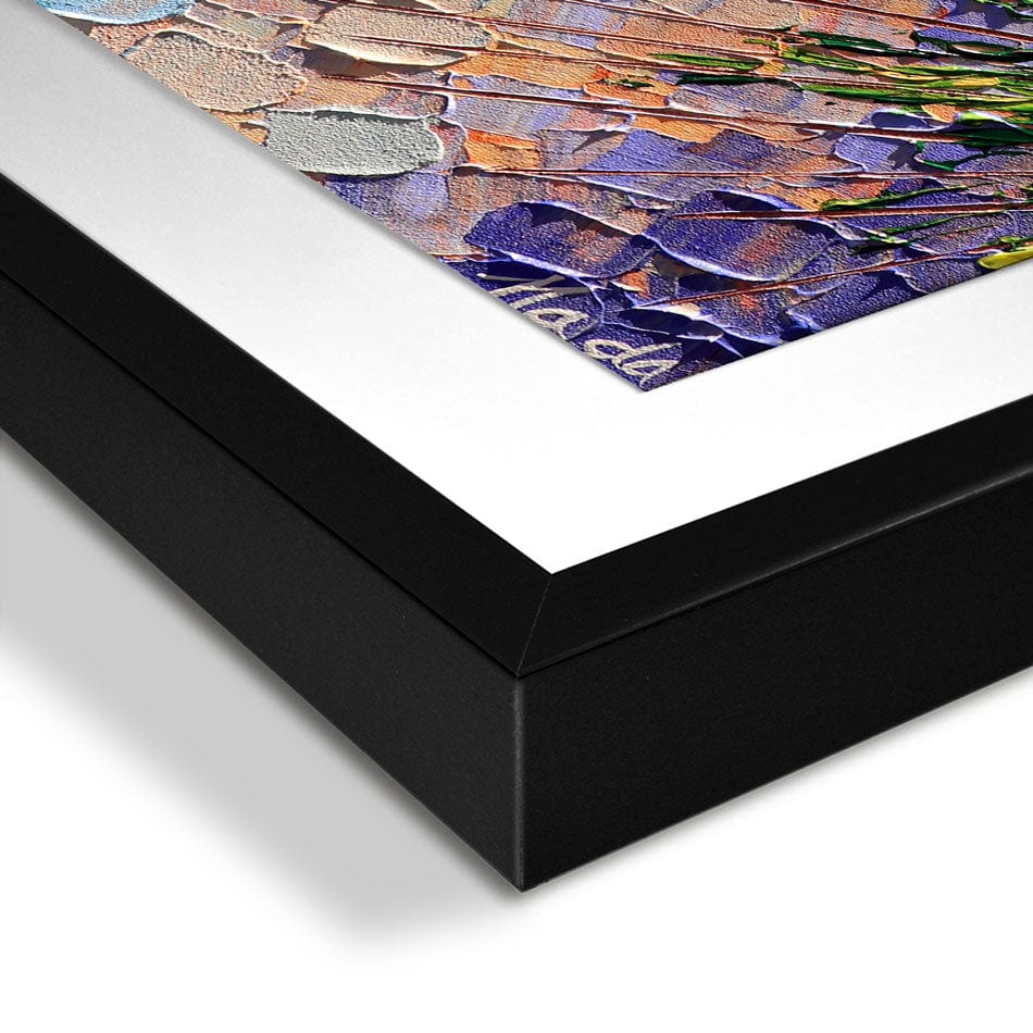 Single Sunflower Framed Art Print wall art product Expression By Nada