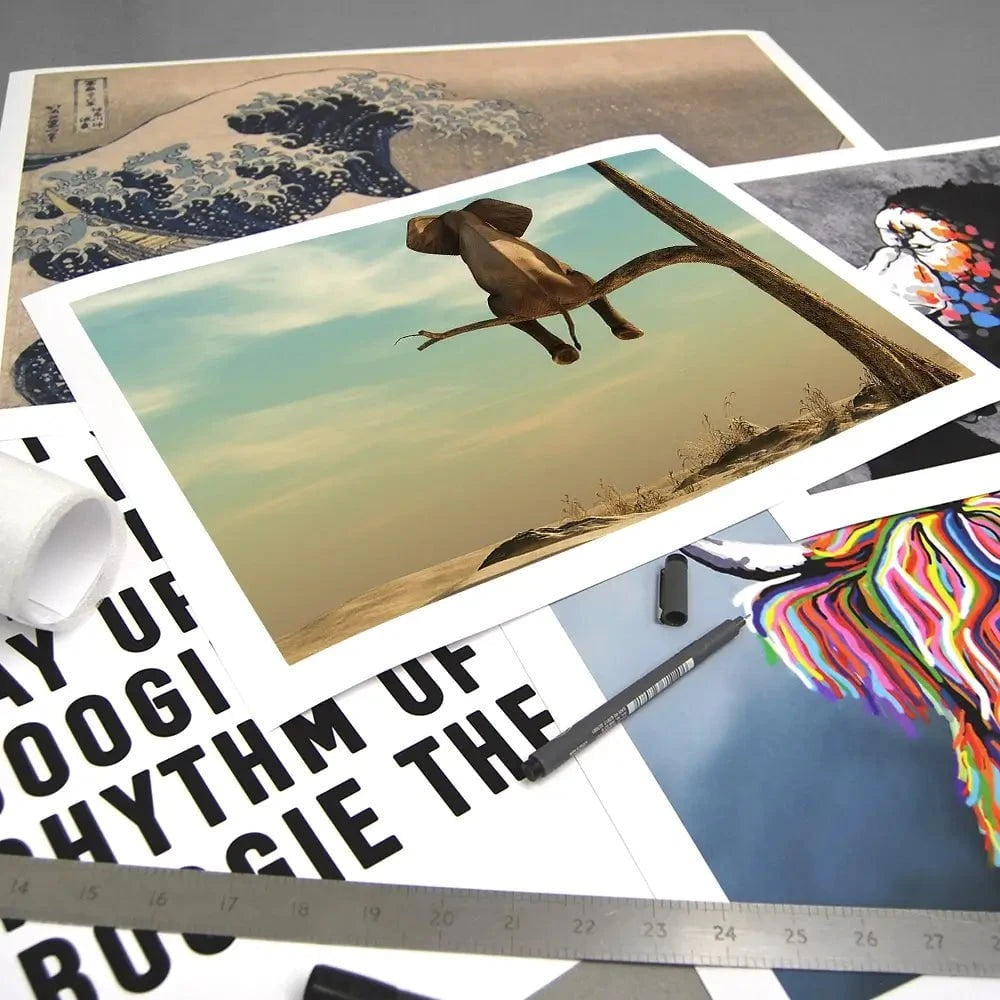 Sitting Elephant Art Print Sitting Elephant Art Print wall art product Orla / Shutterstock