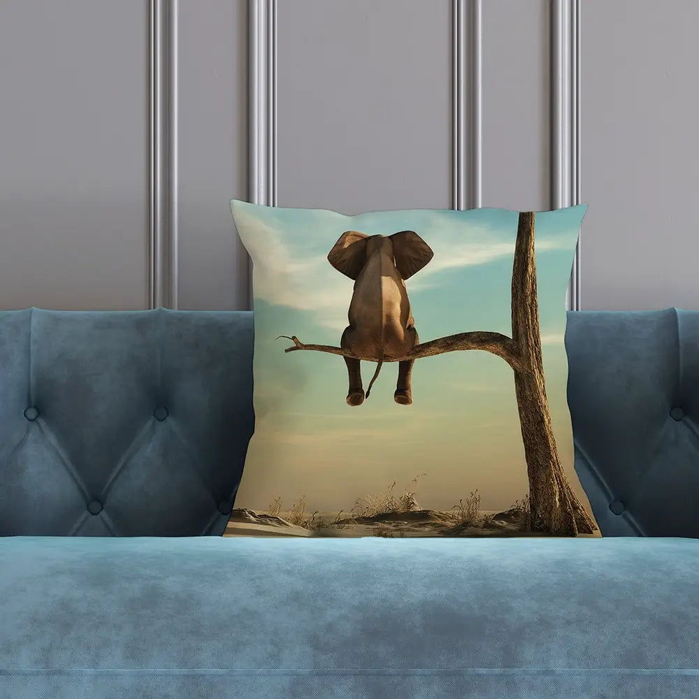 Sitting Elephant Cushion Sitting Elephant Cushion wall art product Orla / Shutterstock