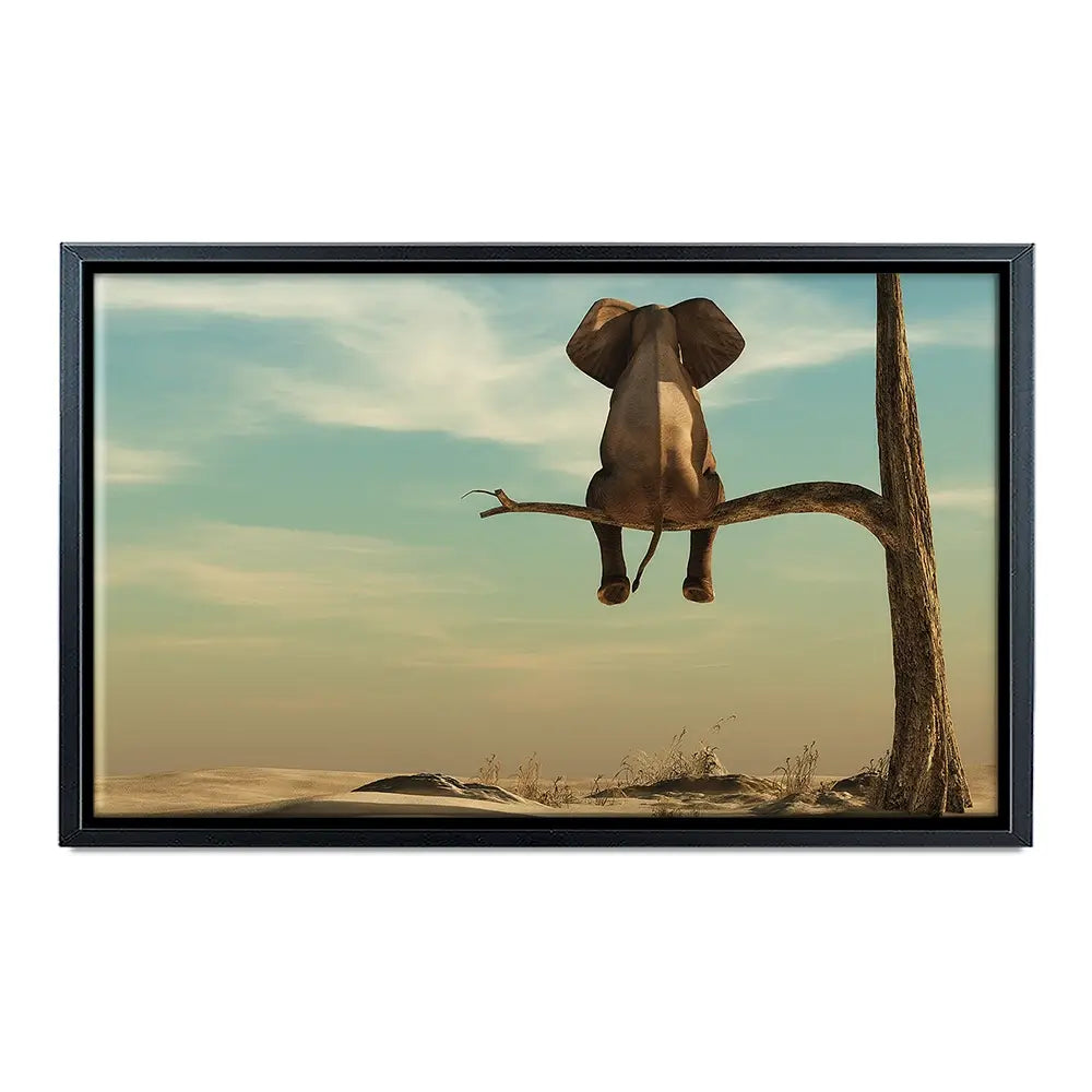 Sitting Elephant Oversized Canvas Print Sitting Elephant Oversized Canvas Print wall art product Orla / Shutterstock
