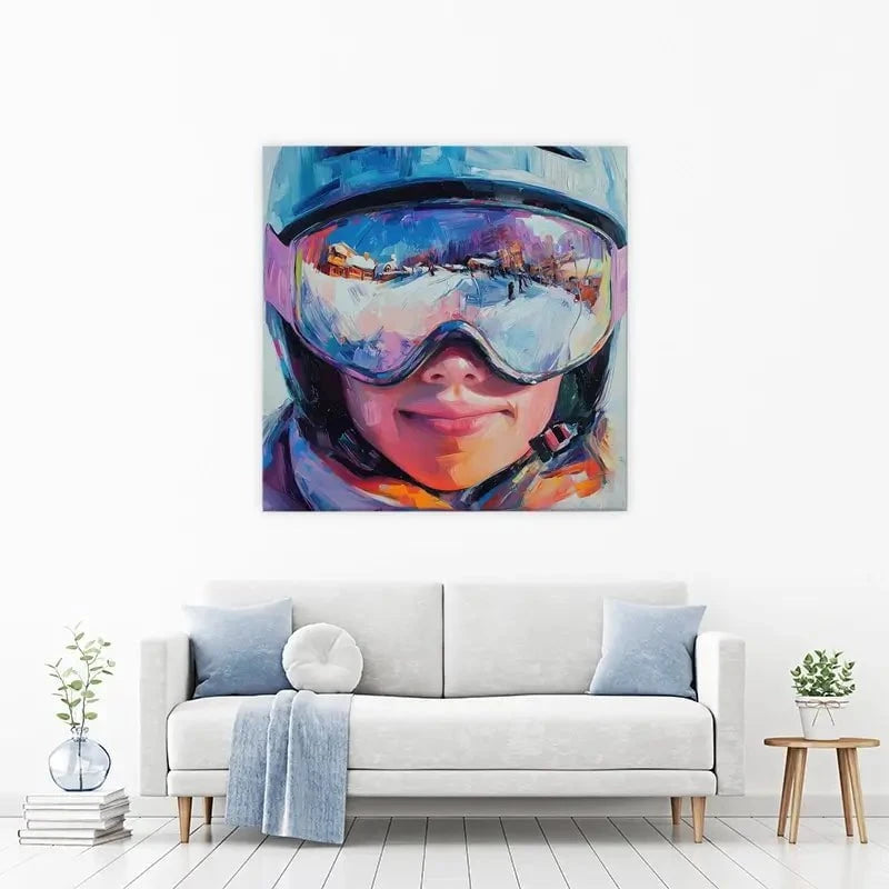 Ski Mask View Canvas Print Ski Mask View Canvas Print wall art product Tanya Ocean