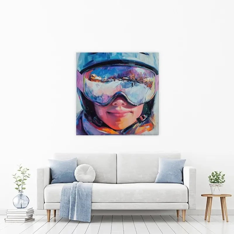 Ski Mask View Canvas Print Ski Mask View Canvas Print wall art product Tanya Ocean