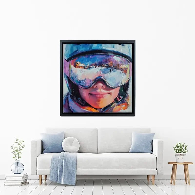Ski Mask View Canvas Print Ski Mask View Canvas Print wall art product Tanya Ocean