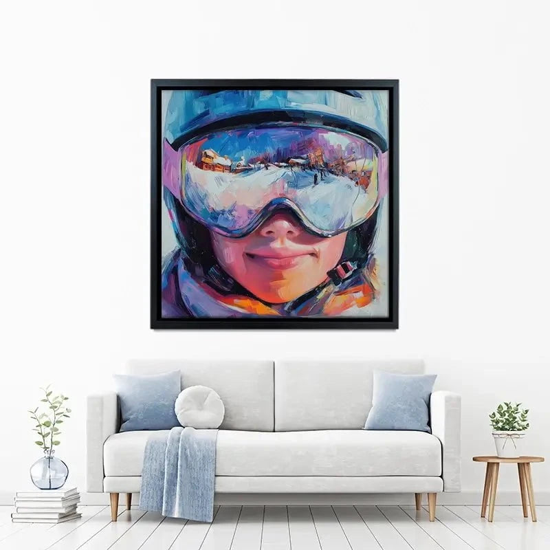 Ski Mask View Canvas Print Ski Mask View Canvas Print wall art product Tanya Ocean